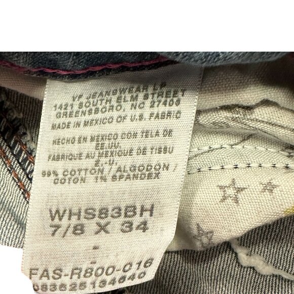 Twenty X Jeans Womens 7/8x34 Houston Lowest Rise Bootcut Embroidered Slim Fit - Picture 11 of 14